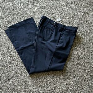 Talbots Women's Navy Windsor Flat Front Dress Slacks size 10